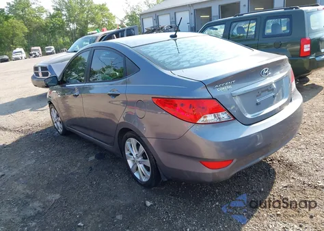 2014 Hyundai Accent Gls/Se from USA, damaged, VIN KMHCU4AE8EU737235